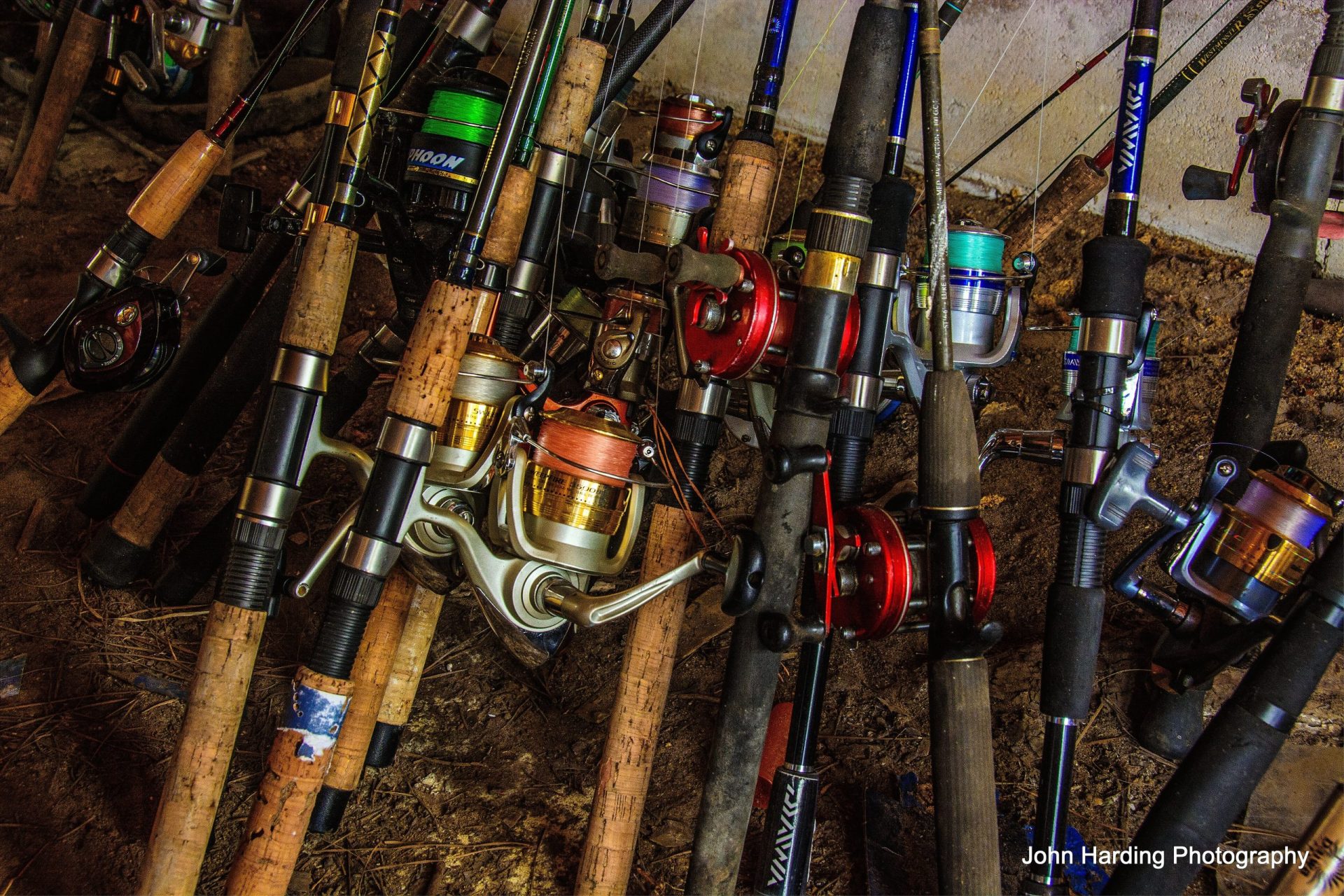 Picture of multiple Rods & reels